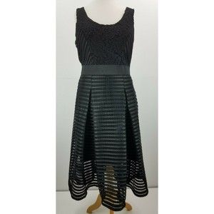 New York & Co. sleeveless black lace dress size 8